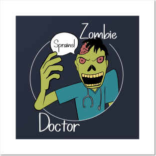 Halloween Zombie Doctor gift Posters and Art